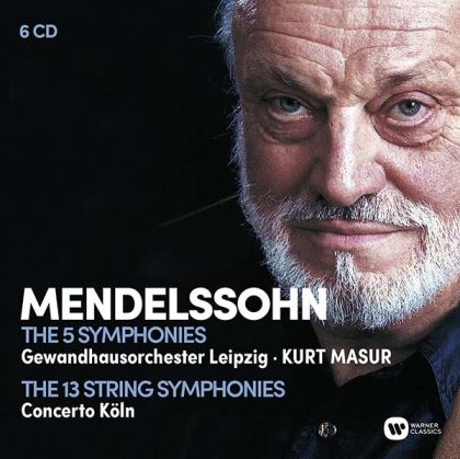 Kurt Masur, Concerto Kоln - Mendelssohn: The Complete Symphonies, The Complete String Symphonies (6CD box)