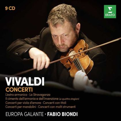 Europa Galante, Fabio Biondi - Vivaldi: Concertos - L'Estro Armonico, La Stravaganza, … Per Viola D'Amore, …Per Mandolini (9CD box)