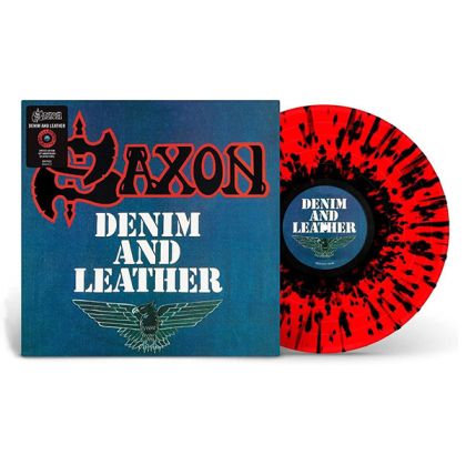 Saxon - Denim And Leather (Limited Edition, Red & Black Splatter) (Vinyl)