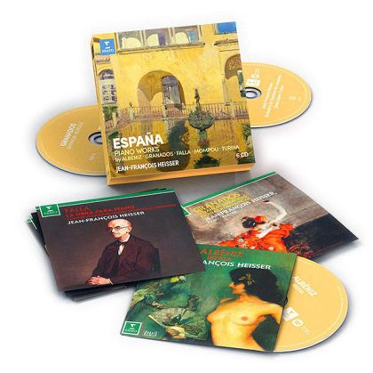 Jean-Francois Heisser - Espana: Piano Works By Albeniz, Falla, Granados, Mompou, Turina (6CD box)