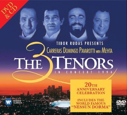 Carreras, Domingo, Pavarotti - The 3 Tenors in Concert 1994 (20 Anniversary Edition) (CD with DVD)