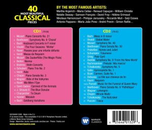 40 Most Beautiful Classical Pieces - Various (2CD) [ CD ]