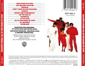 Atlantic Starr - All In The Name Of Love [ CD ]