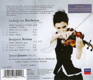 Janine Jansen - Beethoven & Britten Violin Concertos (CD with DVD) [ CD ]