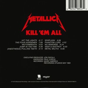 Metallica - Kill 'Em All (Remastered 2016, Digisleeve) [ CD ]