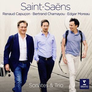 Renaud Capucon, Edgar Moreau & Bertrand Chamayou - Saint-Saens: Sonatas Op. 32 & 75, Trio Op. 92 [ CD ]