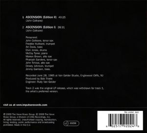 John Coltrane - Ascension (Remastered, Digipack) [ CD ]