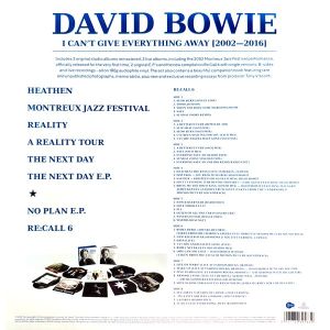 David Bowie - I Can't Give Everything Away (2002 - 2016) (Limited 16 x Vinyl box set)