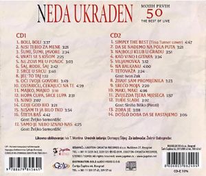 Neda Ukraden (Неда Украден) - Mojih Prvih 50 - The Best Of Live (2CD)