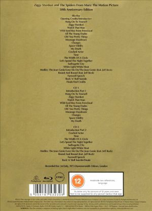 David Bowie - Ziggy Stardust And The Spiders From Mars: The Motion Picture Soundtrack (Limited 50th Anniversary Blu ray & 2CD Edition)