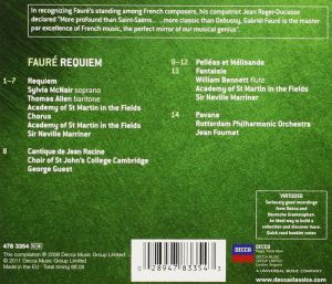 Sylvia McNair, Thomas Allen, Academy of St. Martin in the Fields, Neville Marriner - Faure: Requiem, Pelleas Et Melisande [ CD ]