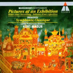 London Philharmonic Orchestra, Kurt Masur - Mussorgsky: Pictures At The Exhibition & Sergei Prokofiev: Symphonie No.1 [ CD ]