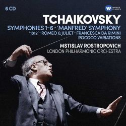 Mstislav Rostropovich, London Philharmonic Orchestra - Tchaikovsky: Symphonies No.1-6, 'Manfred' Symphony, Overtures, Rococo Variations (6CD box)