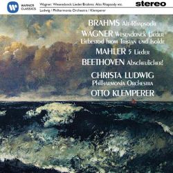 Christa Ludwig, Philharmonia Orchestra, Otto Klemperer - Brahms: Alt-Rhapsodie, Wagner: Wesendonck Lieder, Mahler: 5 Lieder, Beethoven (CD)