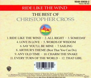 Christopher Cross - Ride Like The Wind - The Best Of Christopher Cross [ CD ]
