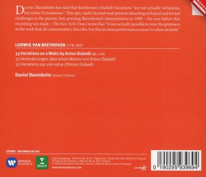 Daniel Barenboim - Beethoven: Diabelli Variations (CD)