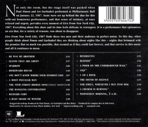 Simon & Garfunkel - Live From New York City, 1967 [ CD ]