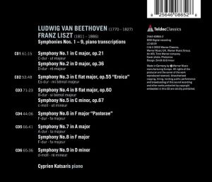 Cyprien Katsaris - Beethoven / Arr Liszt : Symphonies No.1-9 (6CD box)