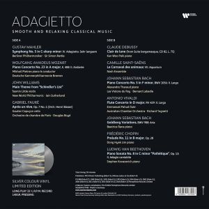 Various - Adagietto: Smooth and Relaxing Classical Music (Limited, Silver Coloured) (Vinyl)