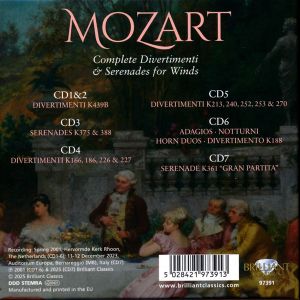 Mozart: Complete Divertimenti & Serenades For Winds - Various Artists (7CD)