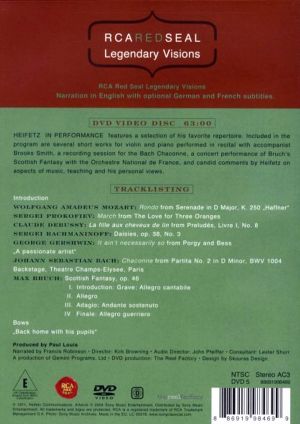 Jascha Heifetz - Heifetz In Performance (DVD-Video)